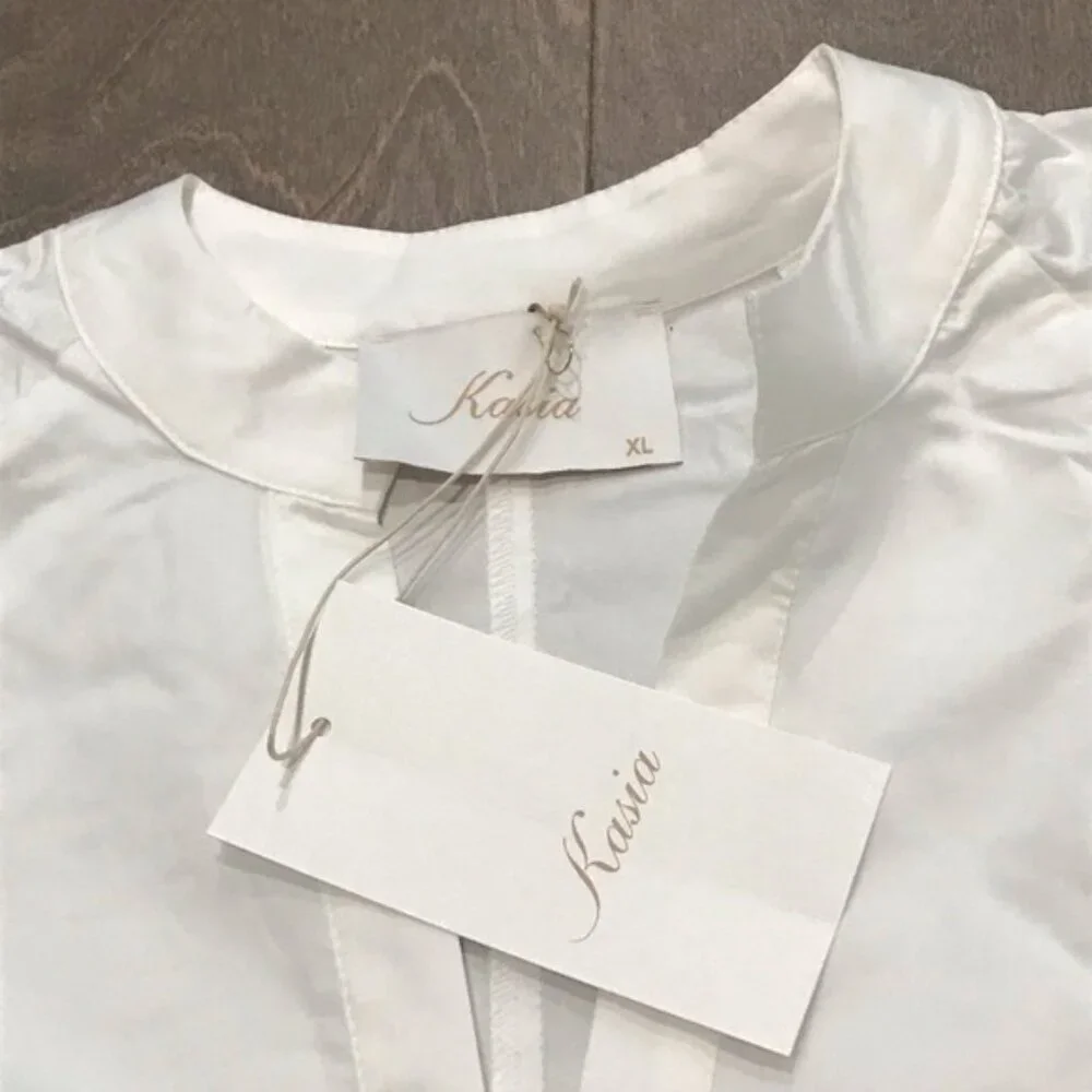 Tuckernuck Kasia Women's Short Sleeve White Santorini Mini Dress, Size XL - Picture 4 of 7